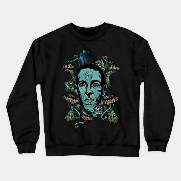 Howard Phillips Lovecraft Crewneck Sweatshirt by LosFutbolko